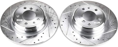Power Stop EBR422XPR Rear Evolution Drilled & Slotted Rotor Pair For BMW 7, BMW 740i, BMW 740iL, BMW 840Ci, BMW 850CSi, BMW 850Ci, BMW 850i [Model Specific] in Saudi Arabia