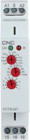 CNC YCT8-M1/YCT8-M2 16A AC 230V Din Rail Type Time Delay Relay Multifunction Timer Relay with 10 Function Choices(YCT8-M2) in Saudi Arabia