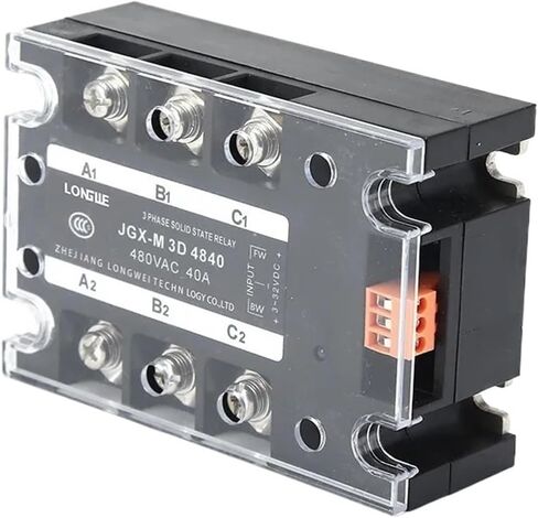 Three-Phase Motor Reversing Control Module SSR 10A-100A 32VDC Control 24-480VAC DC Forward & Reverse Solid State Relay(JGX-3ZF-4810DA) in Saudi Arabia