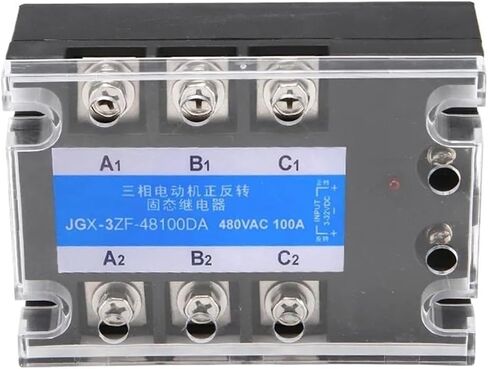 Three-Phase Motor Reversing Control Module SSR 10A-100A 32VDC Control 24-480VAC DC Forward & Reverse Solid State Relay(JGX-3ZF-4810DA) in Saudi Arabia