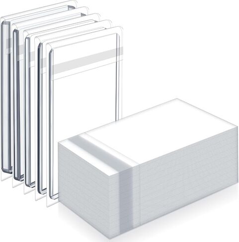 300 Pcs Resealable Team Bags for Trading Cards Holders 35-130pt, Fit Graded Card Sleeves Sports Slabs Sleeves Plastic Collectible Slabs Protection in Kuwait