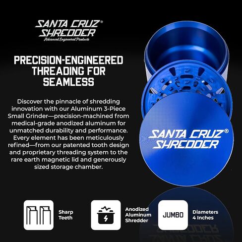 سانتا كروز - مطحنة توابل جامبو - 3 قطع - معدن أخضر in Kuwait