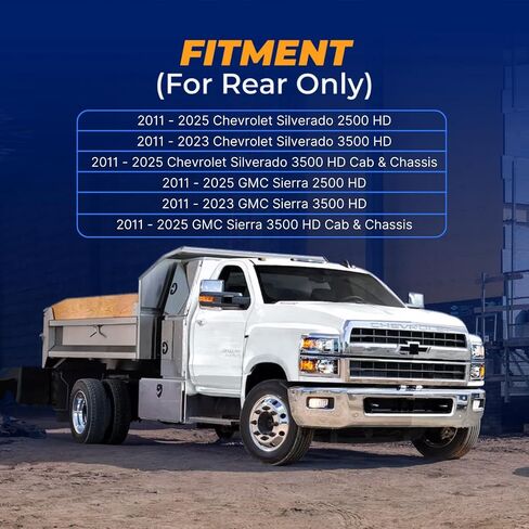 TORQUE Front Suspension System Upgrade, Bump Stop Replacement for 2011-2025 Chevrolet Chevy Silverado 2500 3500 HD and GMC Sierra 2500 3500 HD 2500HD 3500HD (Replaces Timbren GMFK25D) (TR3047) in Saudi Arabia