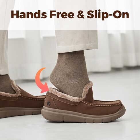 FitVille Extra Wide Men Slippers Slip-on House Slipper Non Slip Orthopedic Winter Shoes for Flat Feet Indoor & Outdoor in Saudi Arabia