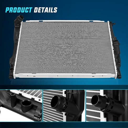 Nilight Radiator for BMW 128i 2008 2009 2010 2011 2012 2013, 325i, 328i 2007-2013, 328i xDrive 2009-2013, 330Ci 330i 330xi L6 3.0L 2006 Only Auto Trans in Saudi Arabia