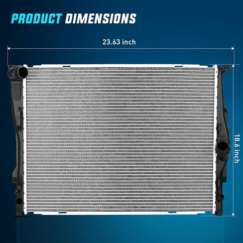 Nilight Radiator for BMW 128i 2008 2009 2010 2011 2012 2013, 325i, 328i 2007-2013, 328i xDrive 2009-2013, 330Ci 330i 330xi L6 3.0L 2006 Only Auto Trans in Saudi Arabia