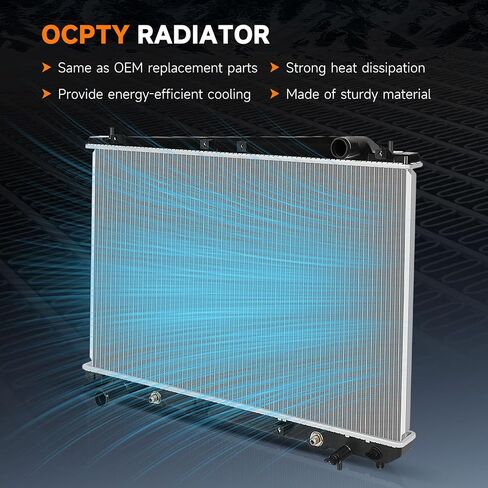 OCPTY 2153 Engine Coolant Radiator Compatible with 1998-2003 for Toyota Sienna 3.0L Replace CU2153 CU2427,8012153,164000A071,164000A072,164000A210,164000A270 Automotive Replacement Engine Radiators in Saudi Arabia