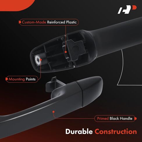 A-Premium Rear Driver or Passenger Side Exterior Door Handle Compatible with Toyota Sienna 2011-2022, Primed Black, Replace# 6923008040C0, 692500T010C0 in Saudi Arabia