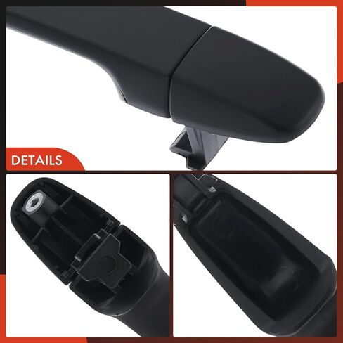 A-Premium Rear Driver or Passenger Side Exterior Door Handle Compatible with Toyota Sienna 2011-2022, Primed Black, Replace# 6923008040C0, 692500T010C0 in Saudi Arabia