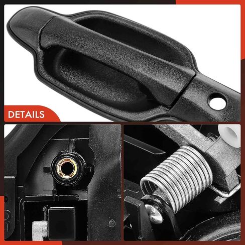 A-Premium Front Passenger Side Exterior Door Handle with Keyhole Compatible with Chevrolet Colorado & GMC Canyon, 2004-2012, Textured Black, Replace# 15847170, 14488527 in Saudi Arabia