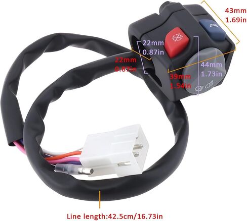 Headlight Switch Kill Switch Button Compatible with KTM EXC ECXF 150 250 300 TPI 2018-2023 in Saudi Arabia