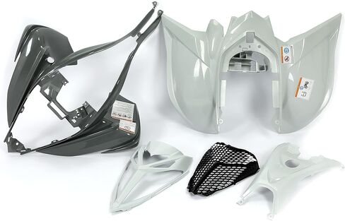 مصدات هيكل السيارة البلاستيكية المتوافقة مع 2006-2023 YAMAHA Raptor 700 700R مشاعل الحاجز الأمامي والخلفي رمادي وأسود in Saudi Arabia