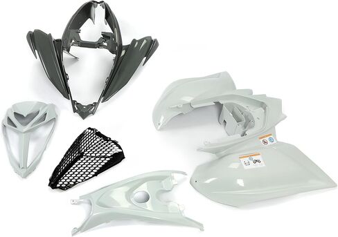 مصدات هيكل السيارة البلاستيكية المتوافقة مع 2006-2023 YAMAHA Raptor 700 700R مشاعل الحاجز الأمامي والخلفي رمادي وأسود in Saudi Arabia