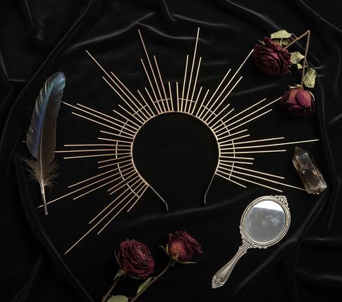 Zivyes Sun Headband Goddess Halo Crown Headpiece for Women Halloween Costume Cosplay in Saudi Arabia