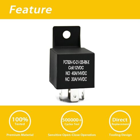مرحلات السيارات 2 حزم PC792A-1C-C1-12S-RN-X مرحل SPDT 40A 12V in Saudi Arabia