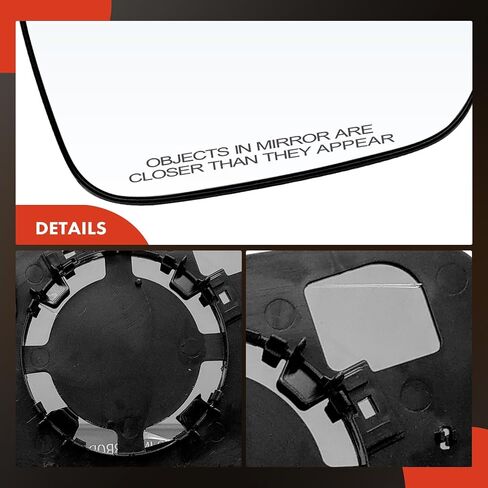 A-Premium Right Passenger Side Non-Heated Mirror Glass with Backing Plate Compatible with Nissan Altima 2019 2020 2021 2022 2023 - Exterior Side View Convex Mirror in Saudi Arabia