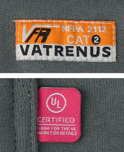 VATRENUS Men's FR Hoodies Pullover 12oz Heavyweight Cotton Fleece Flame Resistant Fire Retardant Welding Work Sweatshirts in Kuwait