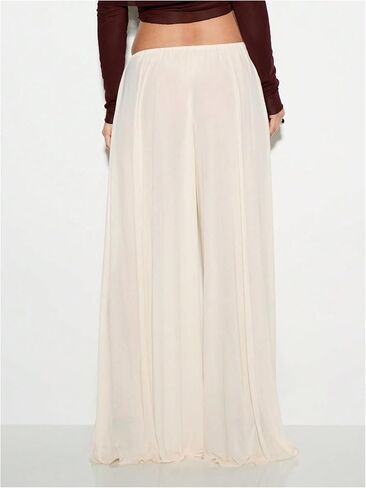 Floerns Women's Drawstring Waist Wide Leg Pants Lightweight Beach Palazzo Pants in Saudi Arabia