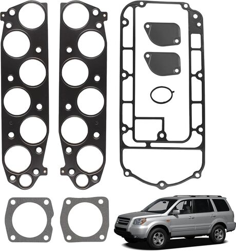 Engine Intake Manifold Fuel Injection Plenum Gasket Set Compatible with 2003 2004 2005 2006 2007 2008 Honda Pilot Acura MDX 03 04 05 06 Replaces MS 96410-1 in Saudi Arabia