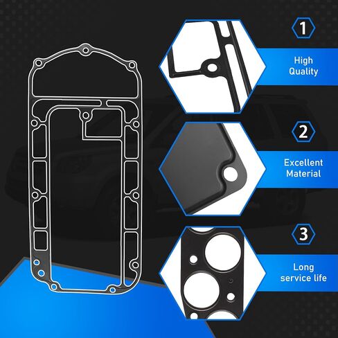 Engine Intake Manifold Fuel Injection Plenum Gasket Set Compatible with 2003 2004 2005 2006 2007 2008 Honda Pilot Acura MDX 03 04 05 06 Replaces MS 96410-1 in Saudi Arabia