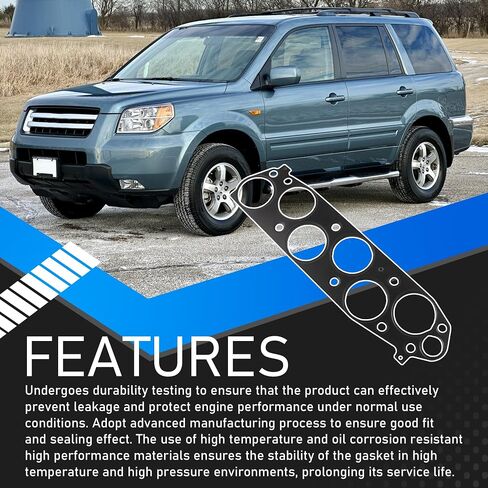 Engine Intake Manifold Fuel Injection Plenum Gasket Set Compatible with 2003 2004 2005 2006 2007 2008 Honda Pilot Acura MDX 03 04 05 06 Replaces MS 96410-1 in Saudi Arabia