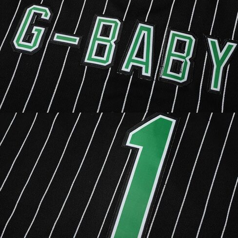 قمصان G-Baby، قميص جيرسيه بيسبول مطرز ومسامي رقم 1 من Jarius Evans Hardball للرجال S-XXXL in Kuwait