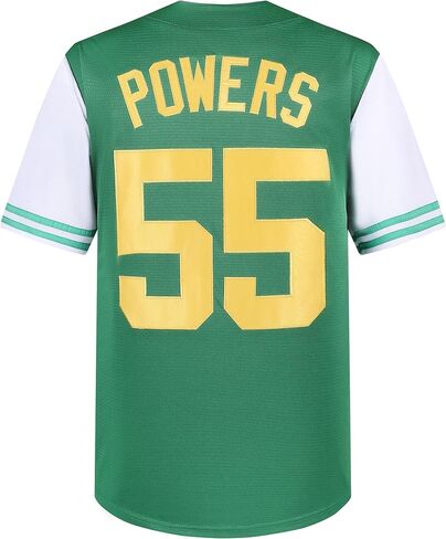 Kenny Powers Jerseys, Embroidery Breathable #55 Myrtle Beach Mermen Baseball Jersey Shirt Blue Green for Mens in Saudi Arabia