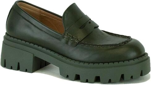 Women's Loafers Chunky Penny Loafer Lug Sole Platform Loafer Slip On Casual Loafers for Women Dressy Work Business in Saudi Arabia