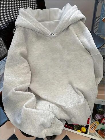 Women's Leopard Letter Graphic Hoodie Long Sleeve Hooded Sweatshirts Thermal Pullovers Tops in Saudi Arabia