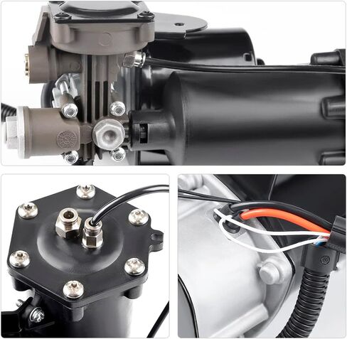 JDMON Air Suspension Compressor Pump Replacement for Rand Rover Discovery 3 LR3 2005-2009, Land Rover Discovery 4 LR4 2010-2016, Replacement for Range Rover Sport 2005-2013, Replace LR023964, LR044360 in Saudi Arabia