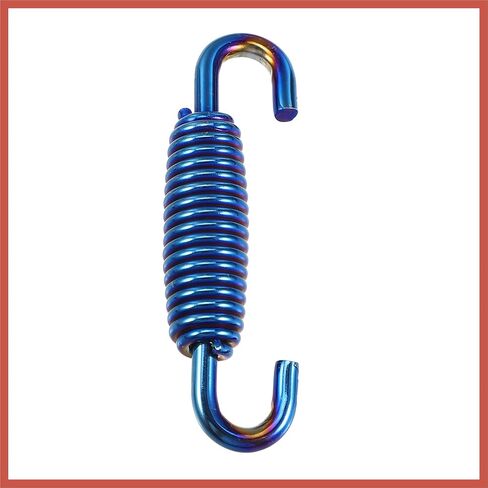 ACROPIX 2 Pcs Motorcycles Universal Exhaust Pipe Spring 55mm 2.17" Stainless Steel Exhaust Pipe Spring Hook Modified Accessory Blue Car Parts in Saudi Arabia