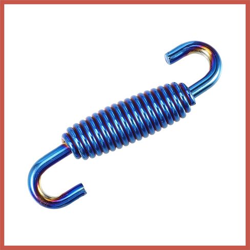 ACROPIX 2 Pcs Motorcycles Universal Exhaust Pipe Spring 55mm 2.17" Stainless Steel Exhaust Pipe Spring Hook Modified Accessory Blue Car Parts in Saudi Arabia