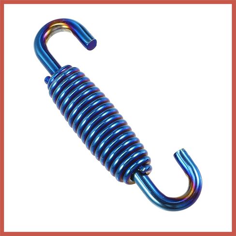 ACROPIX 2 Pcs Motorcycles Universal Exhaust Pipe Spring 55mm 2.17" Stainless Steel Exhaust Pipe Spring Hook Modified Accessory Blue Car Parts in Saudi Arabia