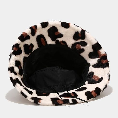 Quanhaigou Winter Faux Fur Bucket Hat,Fuzzy Warm Hat for Women Men, Fluffy Fisherman Cap in Saudi Arabia
