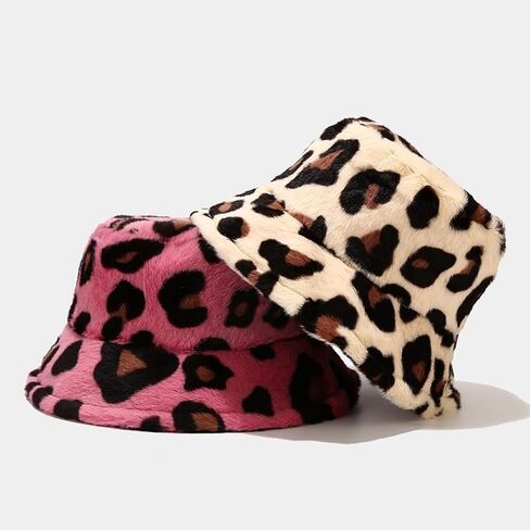 Quanhaigou Winter Faux Fur Bucket Hat,Fuzzy Warm Hat for Women Men, Fluffy Fisherman Cap in Saudi Arabia