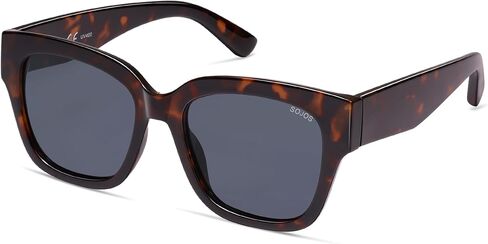 SOJOS Trendy Polarized Square Sunglasses Womens,Retro Oversized Women Thick Sun Glasses SJ2217 in Saudi Arabia