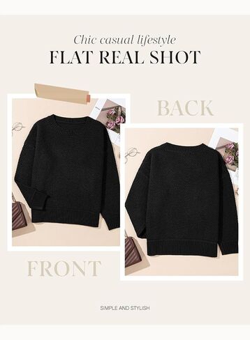 Dokotoo Womens Sweaters Crewneck Ribbed Knit Waffle Pullover Sweaters 2025 Fall Winter Fashion Clothes in Saudi Arabia