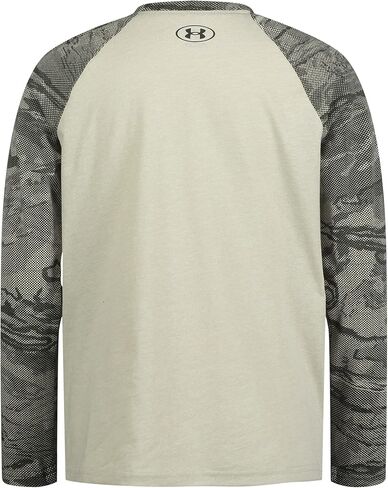 Under Armour Boys' Outdoor Long Sleeve Tee, Stylish Crew Neckline, Cute Full Fit in Saudi Arabia