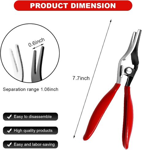 Car Hose Removal Pliers, Vehicle Fuel Line and Vacuum Tube Separation Pliers Pipe Repairing Tool, Auto Pipe Separator Tube Disconnect Tool for Fuel Lines Oil Water Hoses in Saudi Arabia