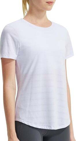 Women's Workout Tops Quick Dry Summer Short Sleeve Shirts Athletic Yoga Running Gym Tee in Saudi Arabia