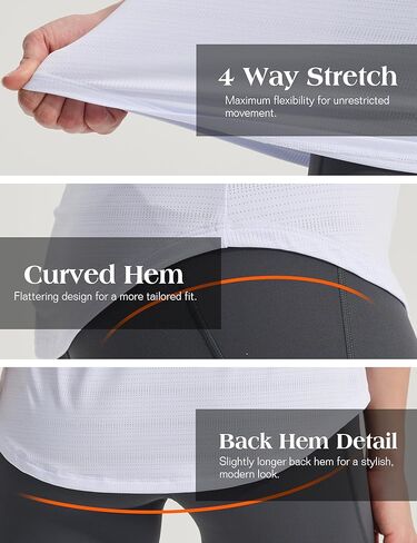 Women's Workout Tops Quick Dry Summer Short Sleeve Shirts Athletic Yoga Running Gym Tee in Saudi Arabia