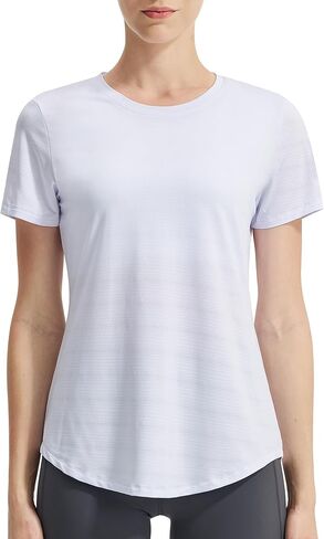 Women's Workout Tops Quick Dry Summer Short Sleeve Shirts Athletic Yoga Running Gym Tee in Saudi Arabia
