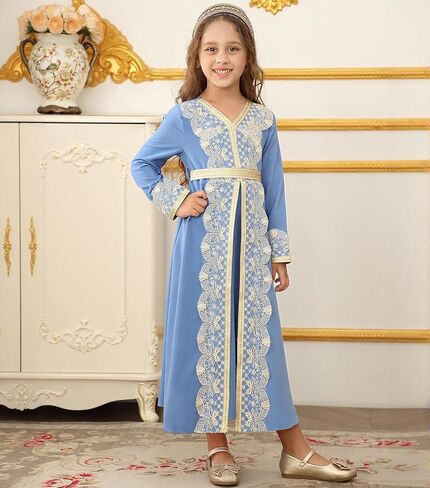 عباية إسلامية للبنات فستان صلاة إسلامي متواضع فساتين عربية الشرق الأوسط دبي ملابس قفطان in Kuwait