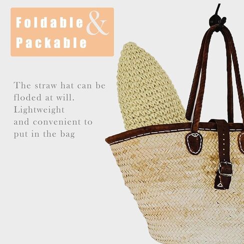 KDWAVE قبعة الشمس المرنة من القش قابلة للطي قبعات من القش المصنوعة يدويًا من الكروشيه في الهواء الطلق للصيف والشاطئ أغطية الرأس للنساء والبنات in Kuwait