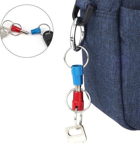 3-Way Quick Release Keychain, Detachable Key Rings Pull Apart Separate Quick Disconnect Release Convenient Accessory in Saudi Arabia