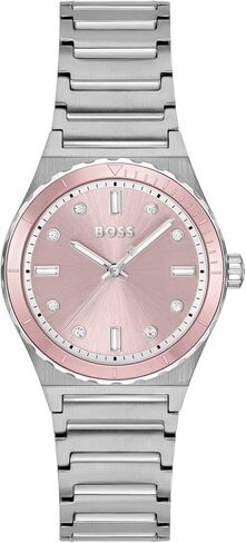 BOSS Candor Women's Sport Watch, Dive Inspired Design, Crystal Indexes, Quartz Movement, Water Resistant up to 30 Meters 3ATM, Gift for Her in Saudi Arabia