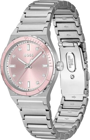 BOSS Candor Women's Sport Watch, Dive Inspired Design, Crystal Indexes, Quartz Movement, Water Resistant up to 30 Meters 3ATM, Gift for Her in Saudi Arabia