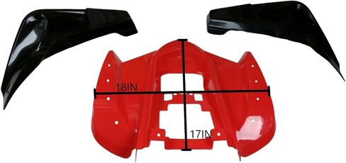 RedCap ATV Complete Plastic Body Fender Front Rear Kit for Taotao ATA125G Cougar 200 SPORT Cheetah Coolster 3125C 3125CX Chinese 125cc ATVs - (Red) in Saudi Arabia