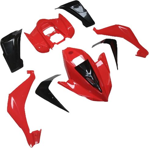 RedCap ATV Complete Plastic Body Fender Front Rear Kit for Taotao ATA125G Cougar 200 SPORT Cheetah Coolster 3125C 3125CX Chinese 125cc ATVs - (Red) in Saudi Arabia