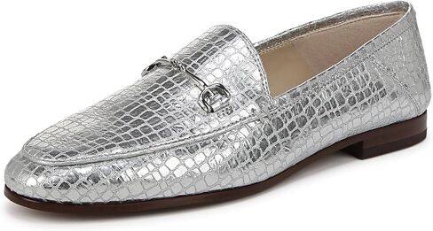 حذاء Loraine Loafer النسائي من Sam Edelman، فضي ناعم، 6.5 in Kuwait